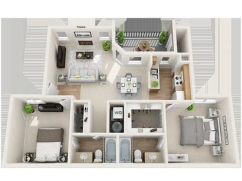 Floor plan Big Blue Creek