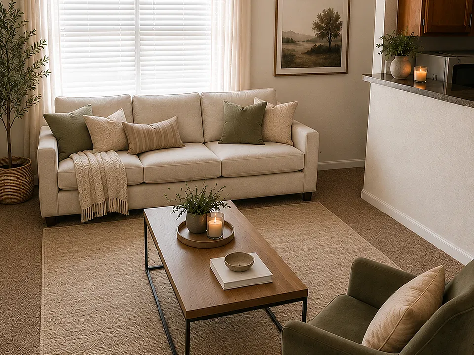 Virtually staged to illustrate furnishing possibilities.