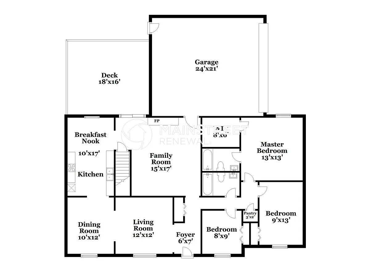 Floor Plan - 4912 Simpson Dr