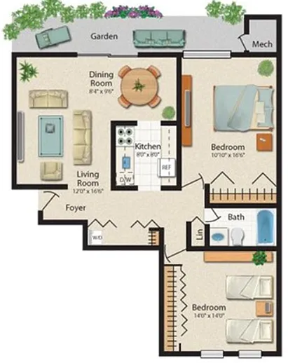 Floor plan GREENSPRING MODERN