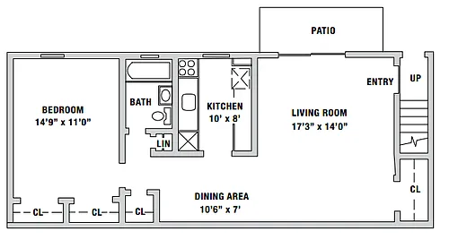 Floor plan One Bedroom