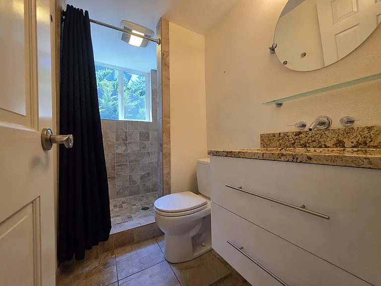 Updated bathroom.