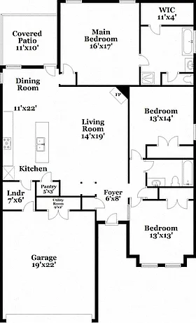 3 bed, 2.0 bath, 1650 sqft, $1,695 — Photo 2