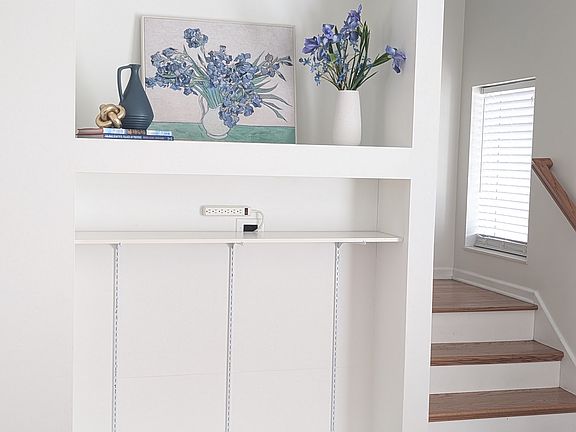 Built in Shelving for TV- Living Area