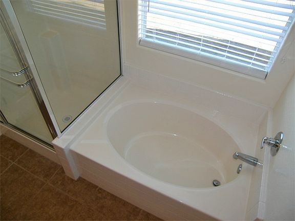 Garden Tub Plus Separate Shower in Master Bath