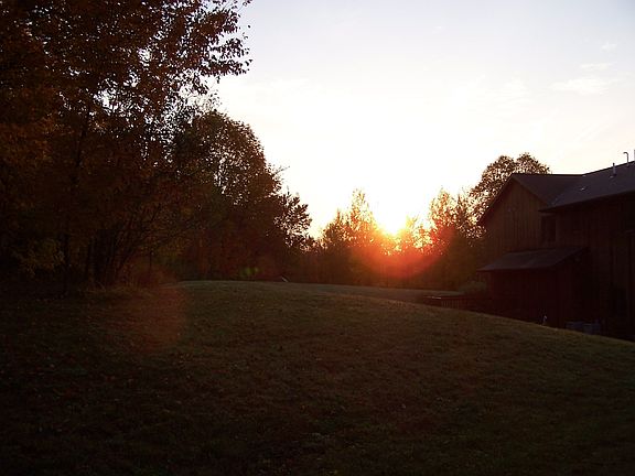 Sunrise from back of house