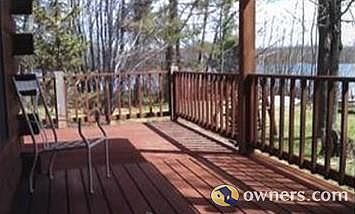 Covered front porch, and open deck.