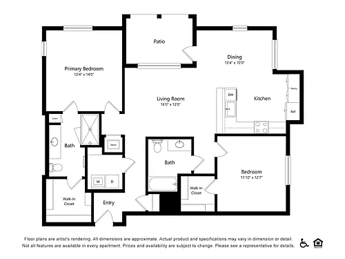 Floor plan 2x2H