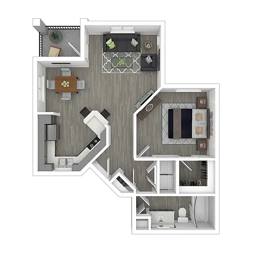 Floor plan 1x1-880