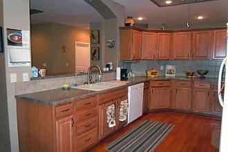 spacious kitchen