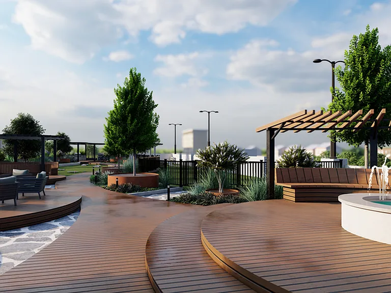 Rooftop Amenity Rendering 9