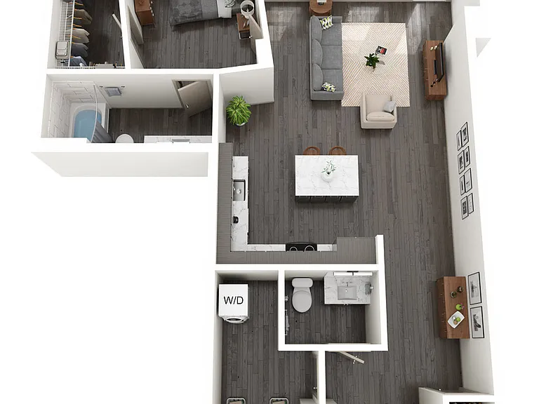 Townhome 2 Bedrooms floor plan Broadstone Strata