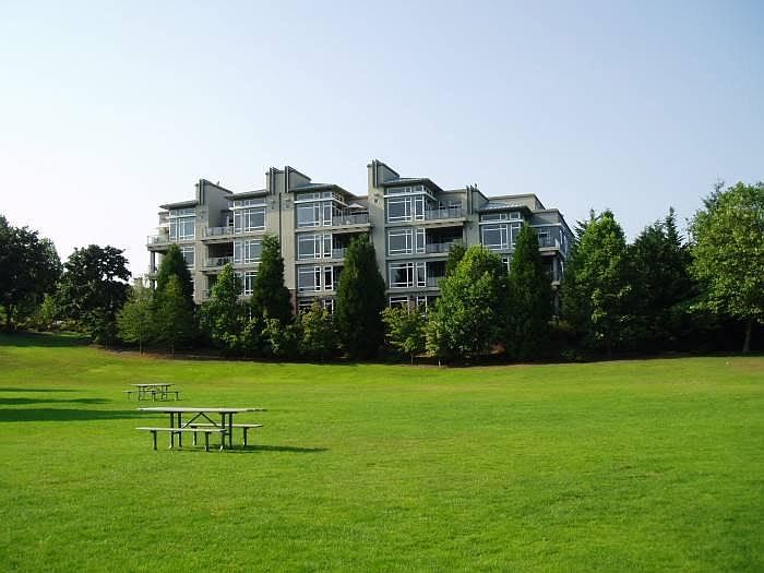 View of the Mondrian Condos from Downtown Bellevue Park (loo