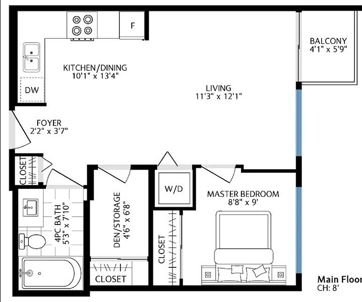 Vancouver Apartment for rent - 1 Bedroom in Vancouver