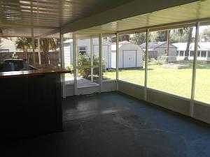screened porch.