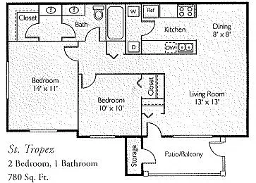 Floor plan St. Tropez