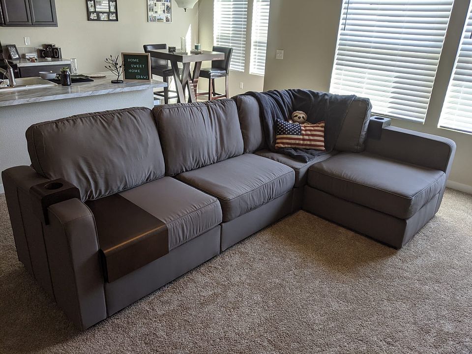 Living space with couch