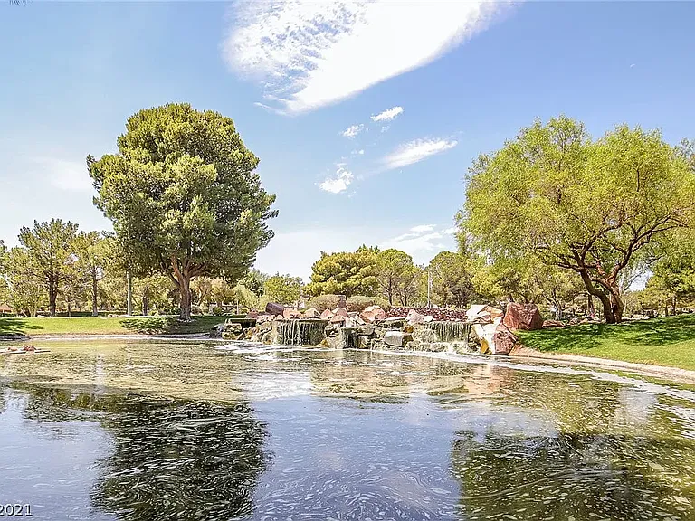Pond located 3 blocks away. Less than 5 minute walk.