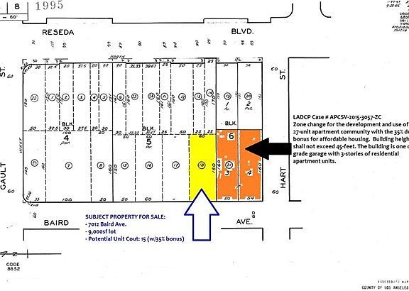 Neighboring property to the immediate South is in the approval process for the construction of 27 apartment units. Several multi-residential buildings already in place in neighborhood.