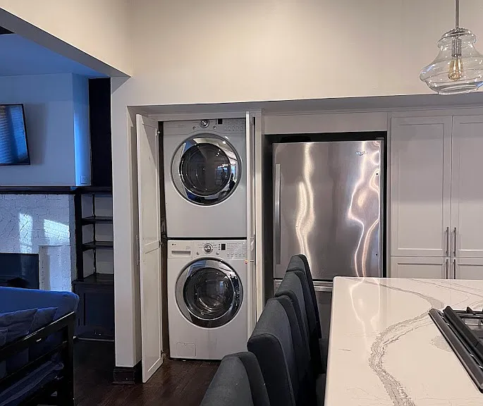 Laundry in the kitchen