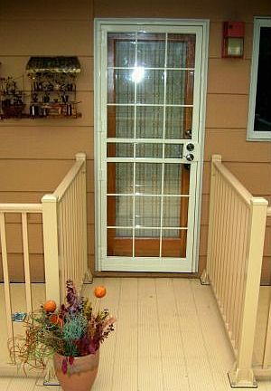 Security/Storm deck door installed 10/10.