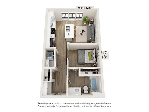 Floor plan A1 - Sage