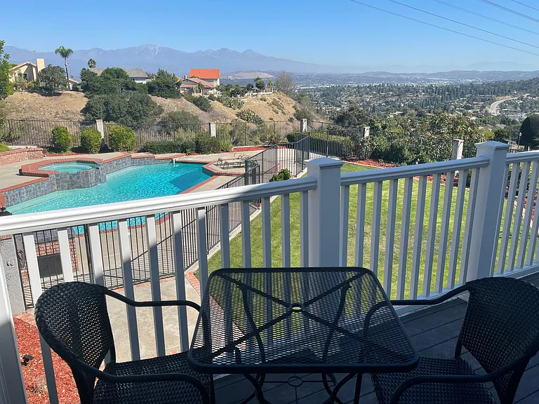 Your private master balcony with Valley views!