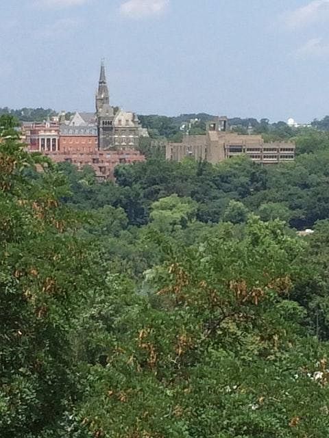 Amazing view of Gtown Univ and River