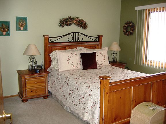 Master bed room with private ¾ bath