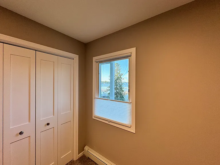 The North bedroom has great lake views