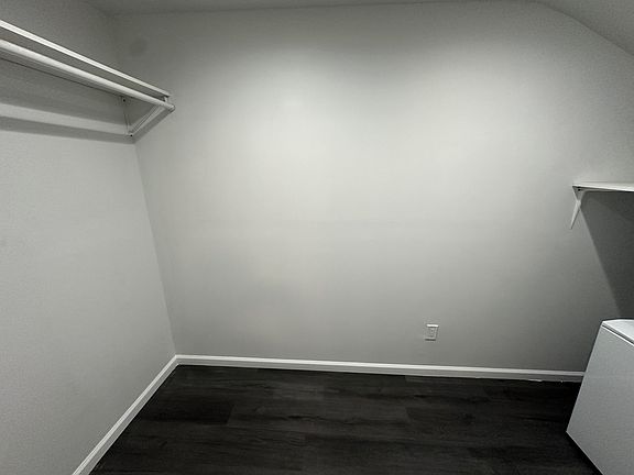 Master walk in Closet with washer & dryer