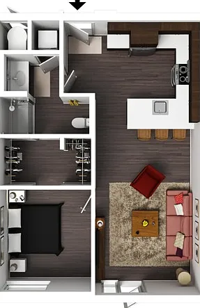 1 Bedroom A 1 Bedroom A