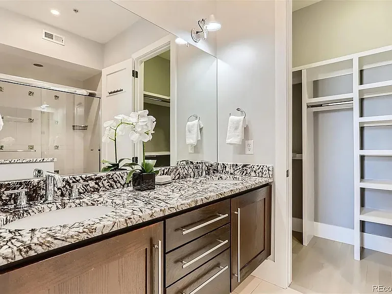 primary bathroom and closet