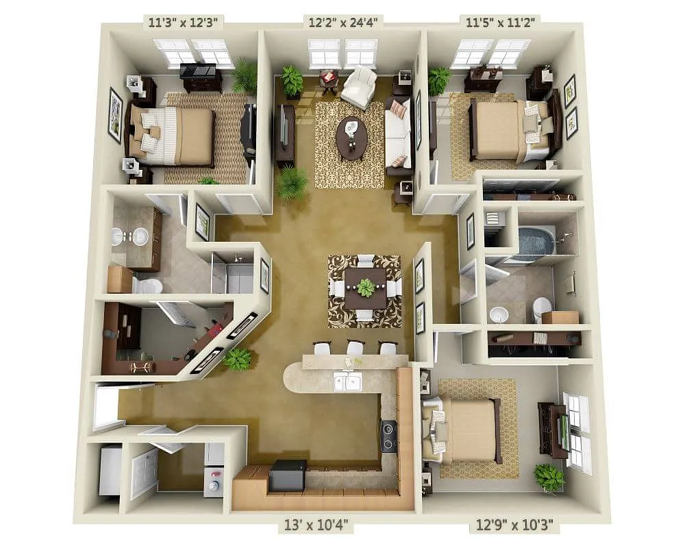 Floor plan O`Halloran (C2A)