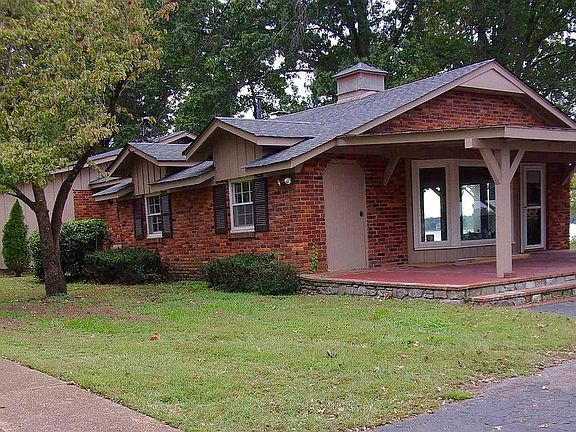 This home features several covered porches.