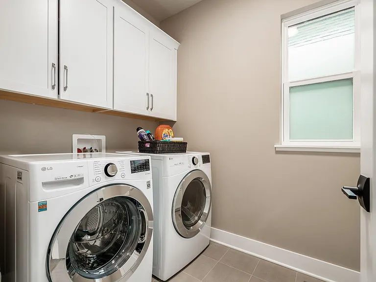 Spacious laundry on the 2nd floor so you don't have to carry laundry up and down stairs.