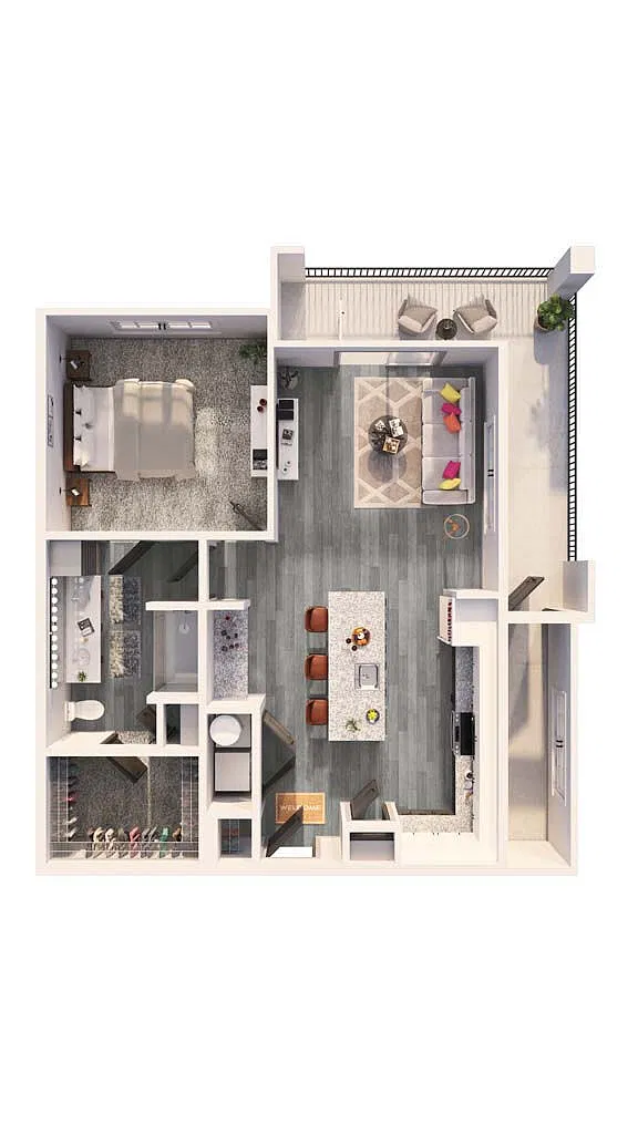 Floor plan The Agave - Apartment Home