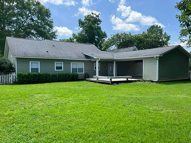 Large backyard