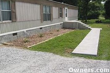 The foundation, sidewalk, and porch are about 2 months old.