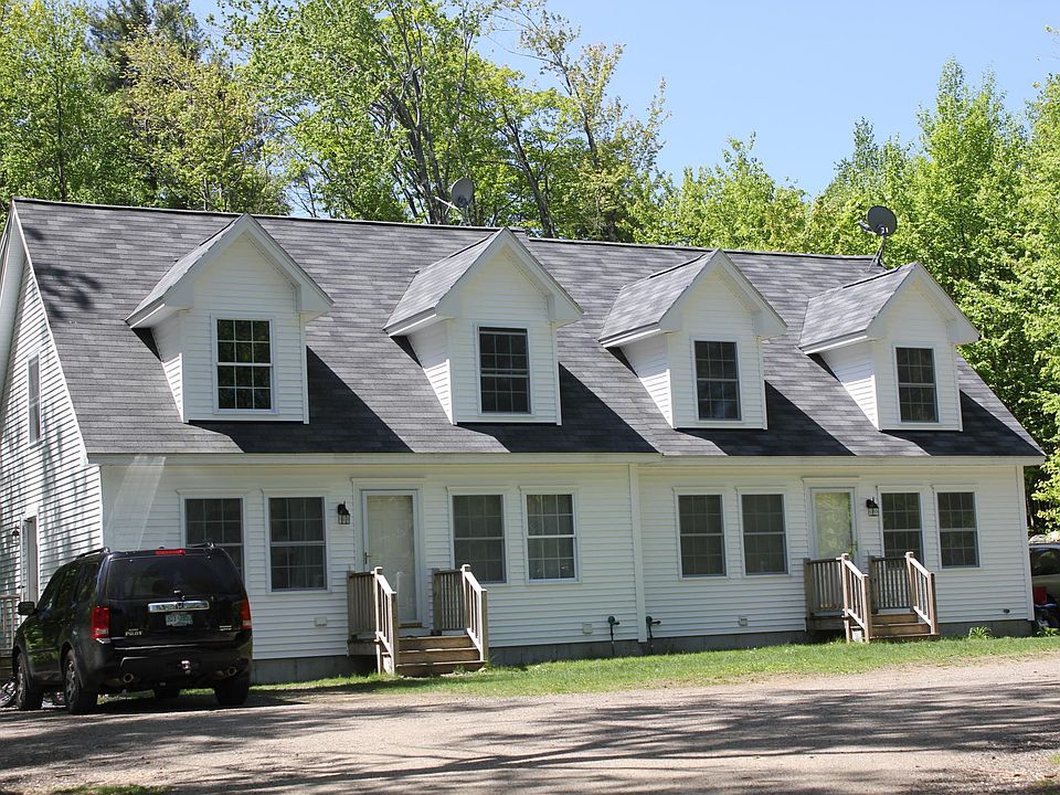 Front view of homes. Unit 1 is on the left.