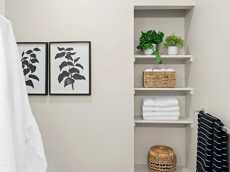 Built-In Bathroom Shelving