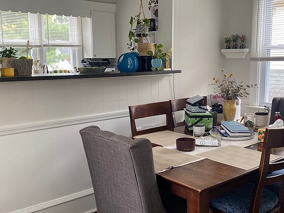 Dining area opens from from kitchen