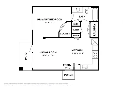 Floor plan E1 Studio
