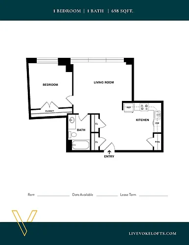 Floor plan One Bedroom
