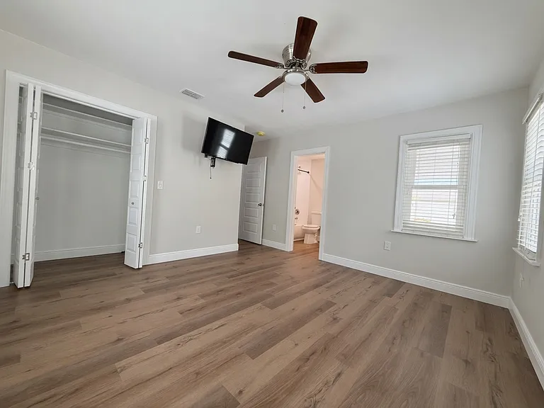 Master bedroom with master bathroom.