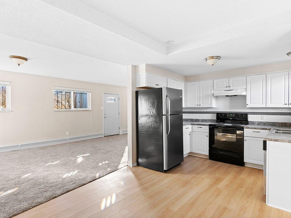 Living room and kitchen from the dining room.