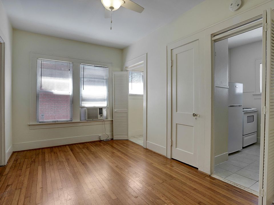 1 / 11Charming studio style 1 bedroom, 1 bathroom available. Living room with original hardwood floors welcomes you in.