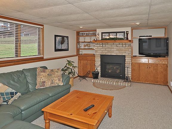 Lower level family room offe