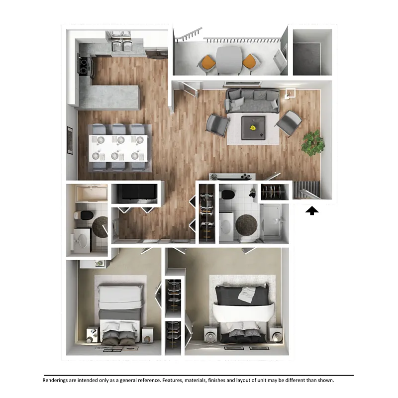 Floor plan 2 bedroom Most Modern
