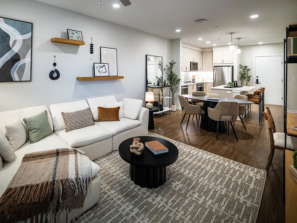 Upgrade Collection living, dining, and kitchen space with hard surface flooring throughout
